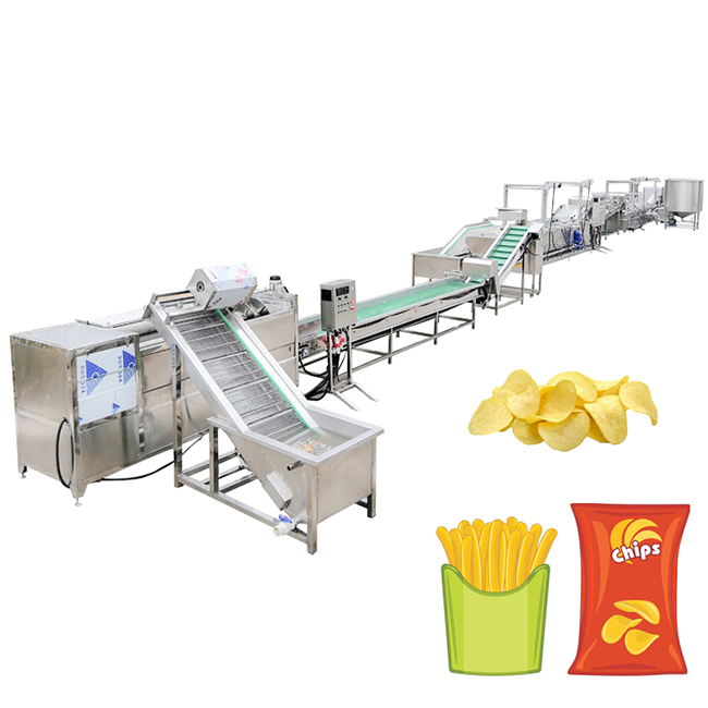 french Fries frying production line,potato chips frying production line